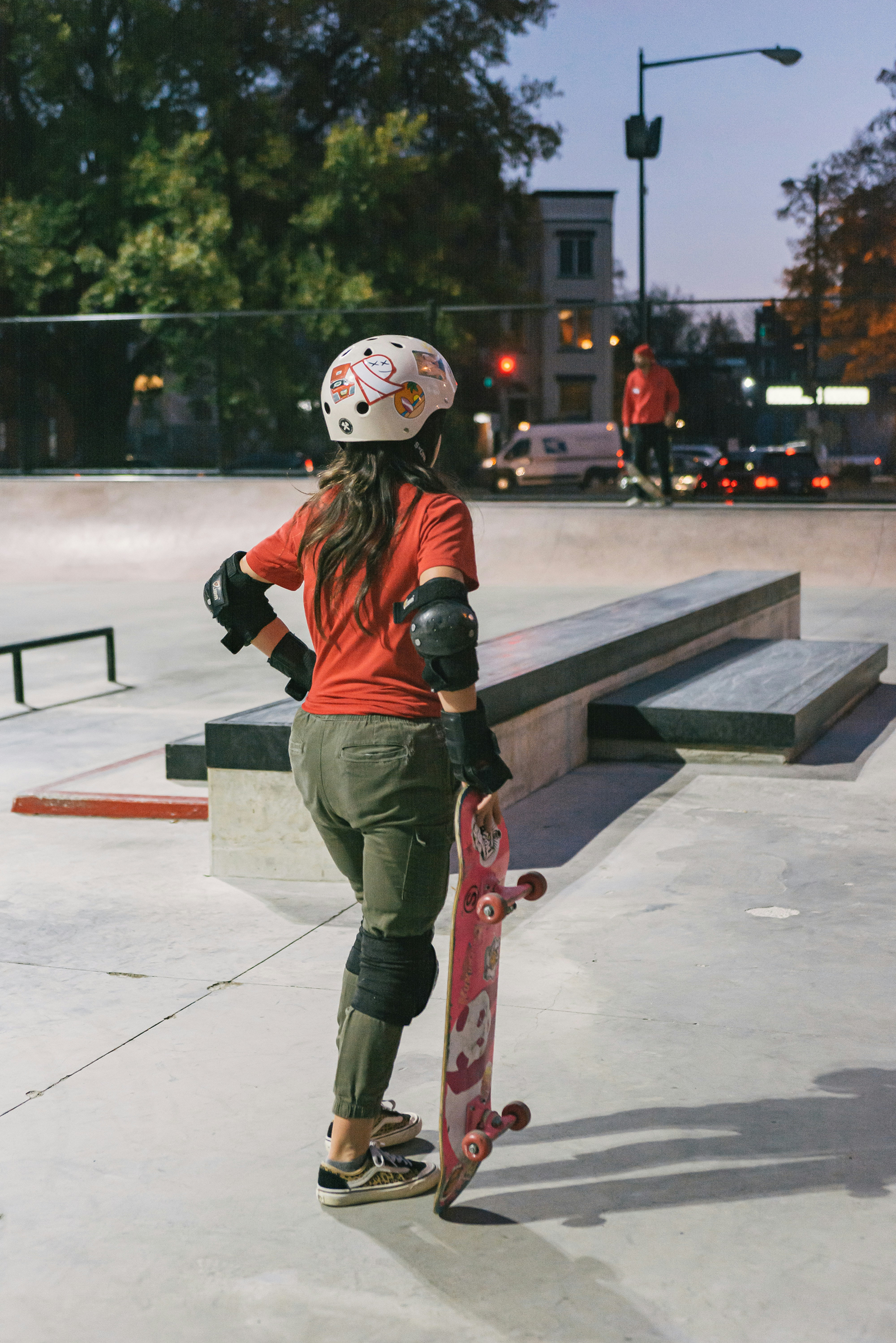 Skater girl at park